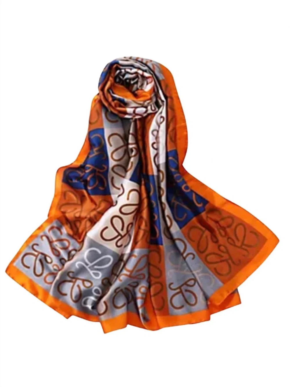 SCARF: Versatile Silk Multicolored 70 x 70, NWOT